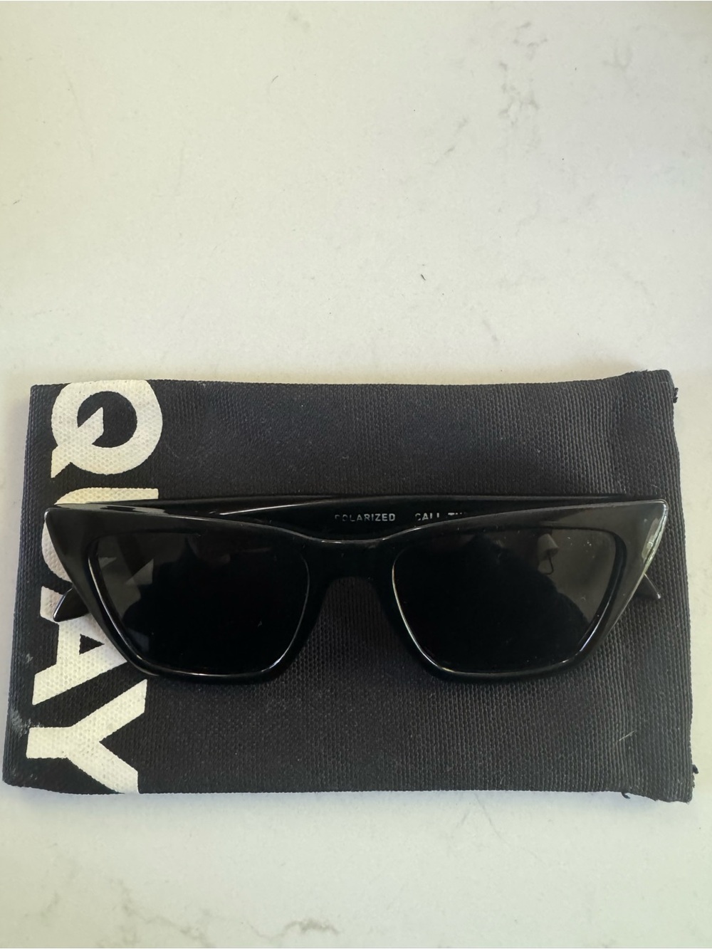 Quay Australia Black Cat Eye Sunglasses